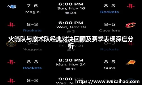 彩神火箭队与魔术队经典对决回顾及赛季表现深度分析